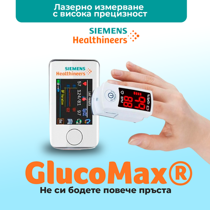 Неинвазивен лазерен уред за измерване GlucoMax + Ексклузивни подаръци [ТОЧНОСТ 99,9%]